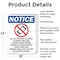 Signmission No Cell Phones Allowed, 18 in W x Rectangle, Aluminum OS-2PACK-NS-A-1824-V-14422 - alternate 6